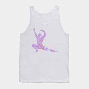 Purple Gymnast/Dancer squat spin Tank Top